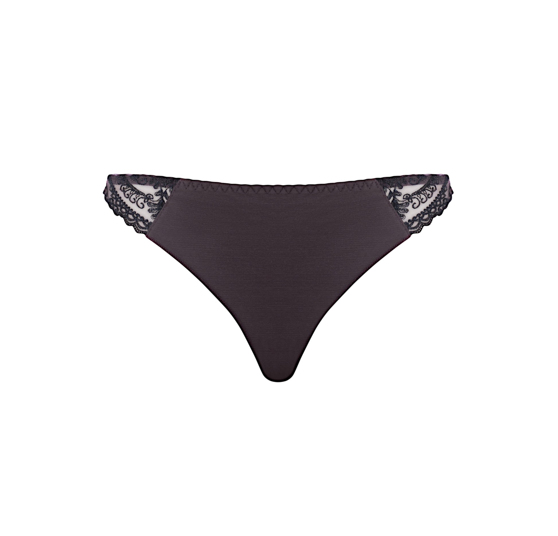 Sophisticated and luxuriously embroidered Brazilian brief panties from the Kant line by Louisa Bracq from France at DiModa Lingerie Toronto.