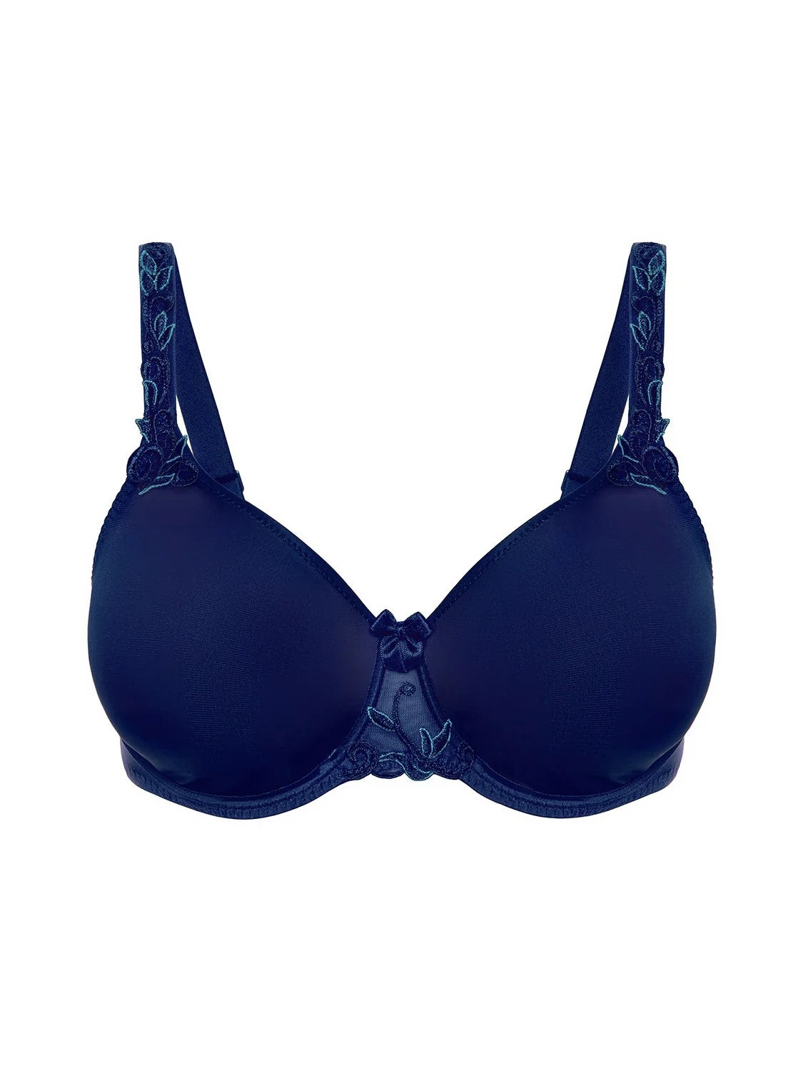 Andora Unpadded Minimizer Bra front picture in blue colour