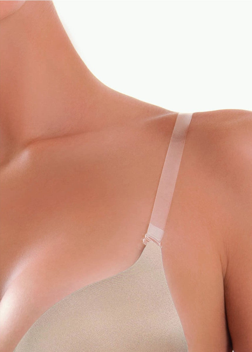 Manufactured by SIéLEI of Italy, this covertible bra is crafted from a lightweight microfiber fabric, offering versatile wear.