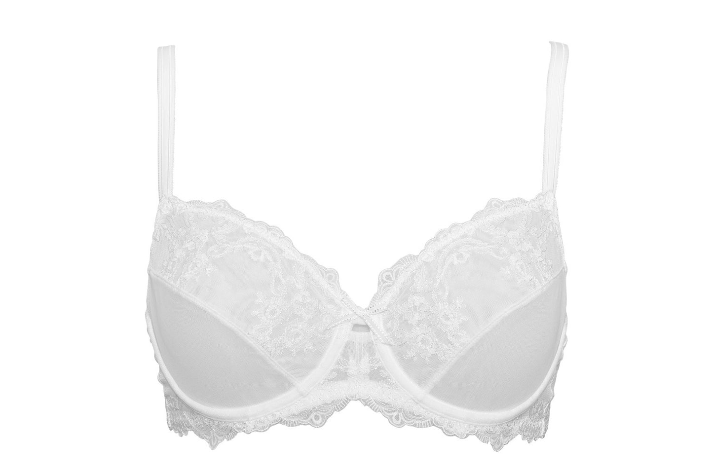 This Glam line embroidery unpadded bra from SIeLEI Italy is a supportive, lightweight and comfortable everyday wear.