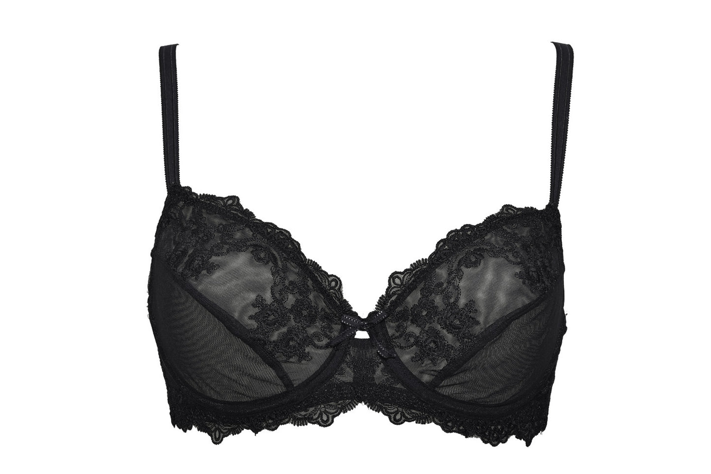 This Glam line embroidery unpadded bra from SIeLEI Italy is a supportive, lightweight and comfortable everyday wear.