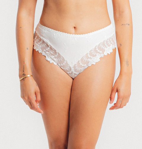 Louisa Bracq Lys Royal Leafy Garlands Brazilian Shorty | Di Moda Lingerie