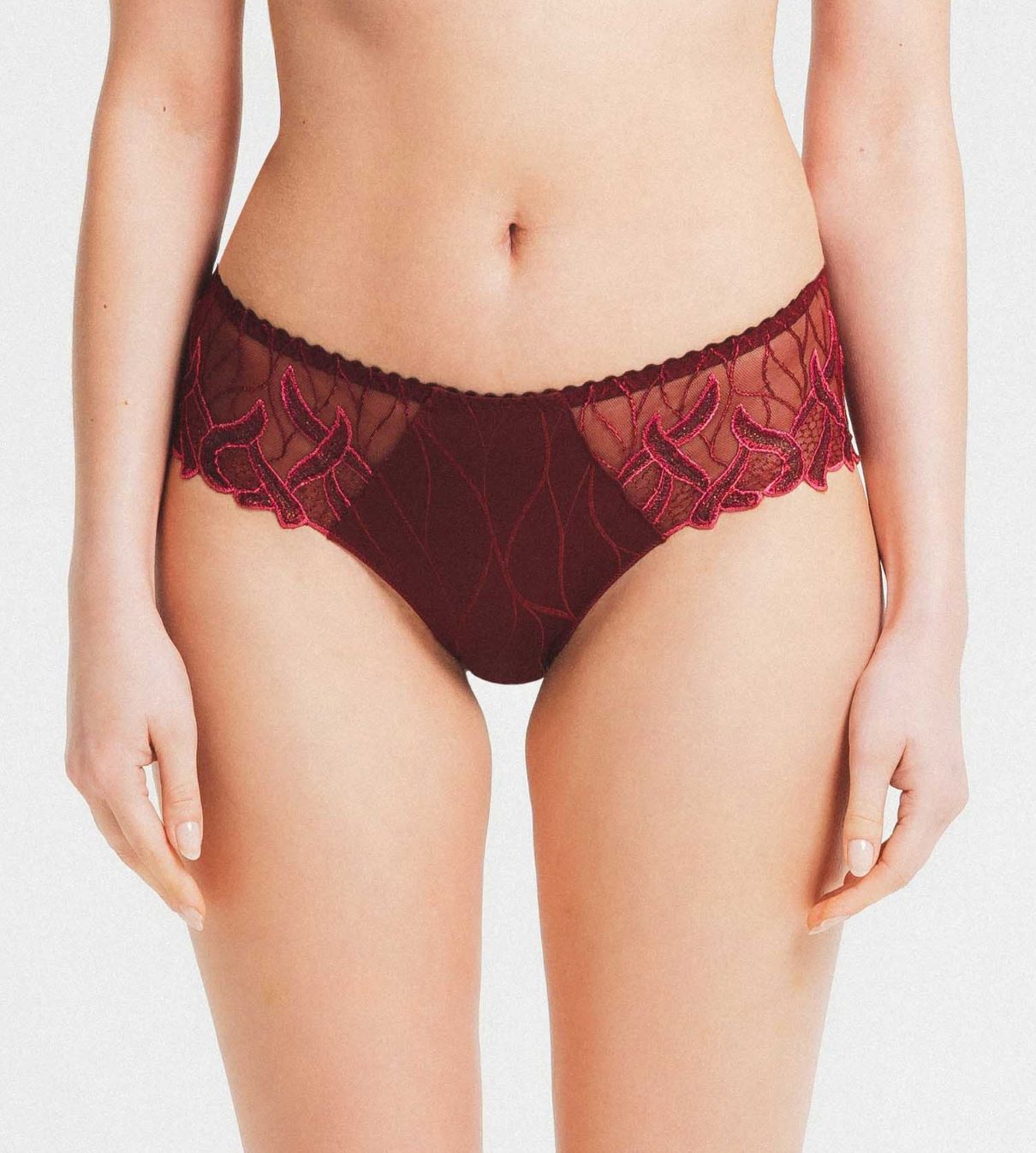 Louisa Bracq Julia Flamboyant Embroidery Shorty | Di Moda Lingerie