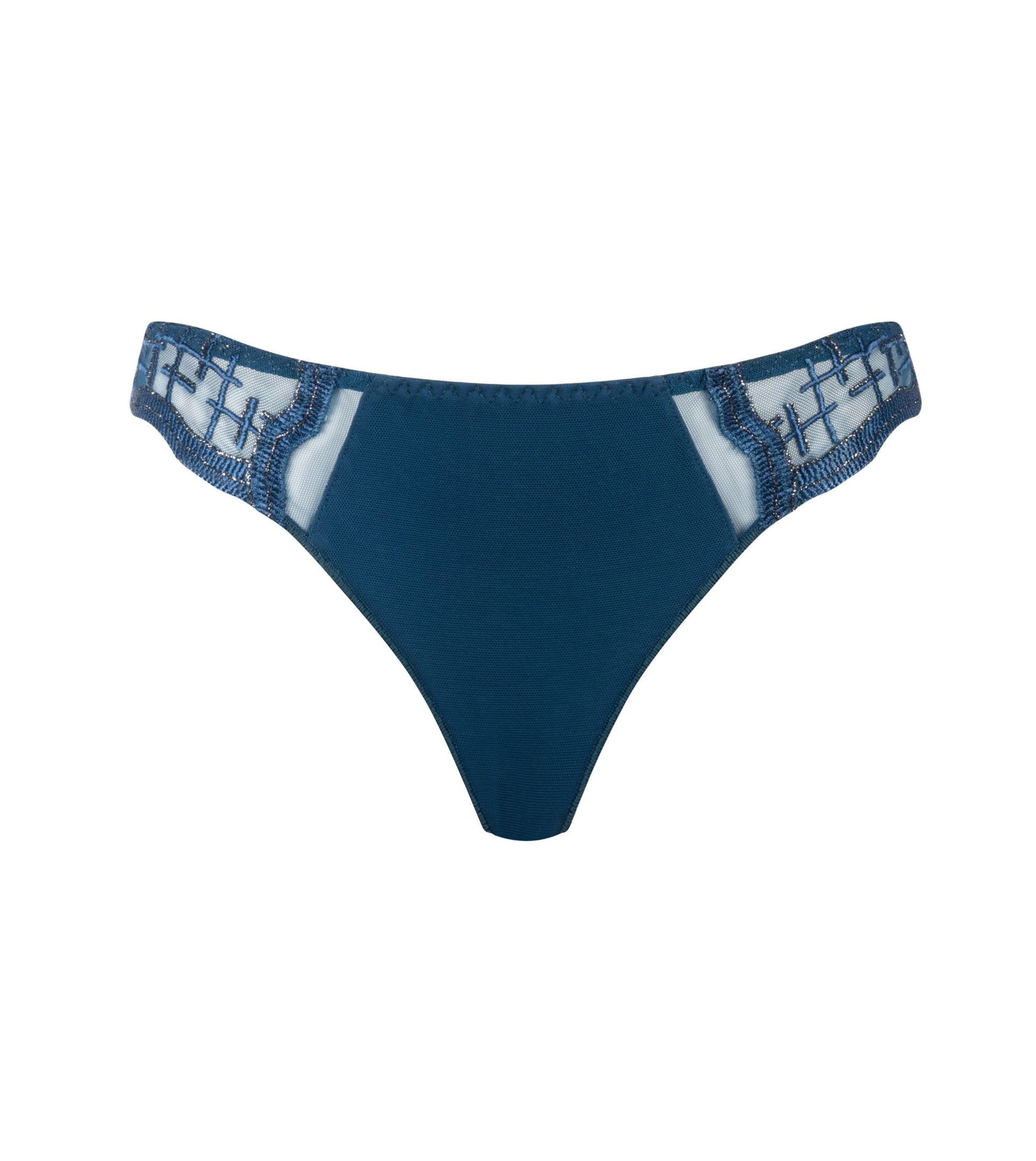 Louisa Bracq Matrix Embroidery Tanga | Di Moda Lingerie