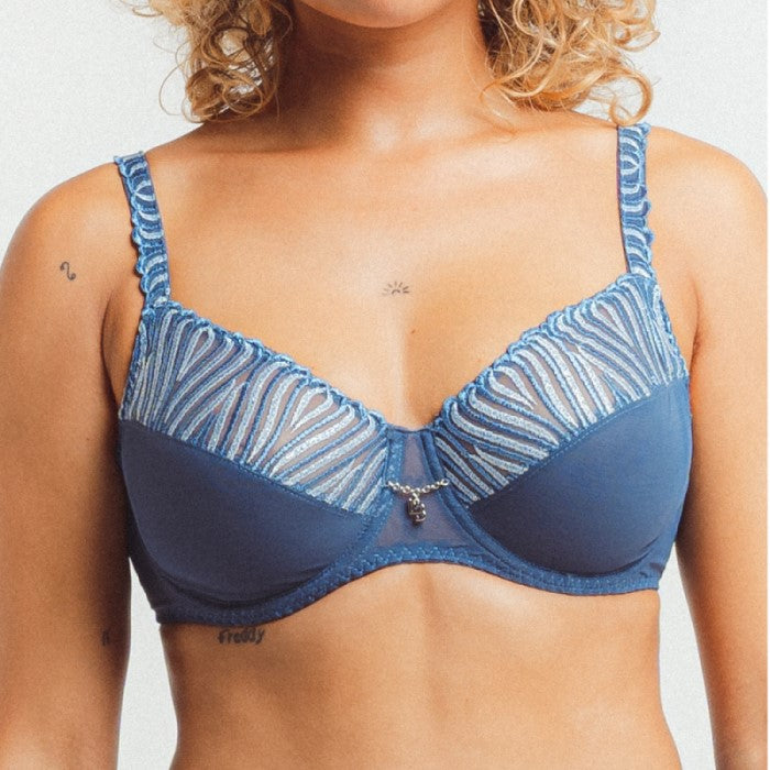 Louisa Bracq Astral Rays Embroidery Full Cup Bra | Di Moda Lingerie