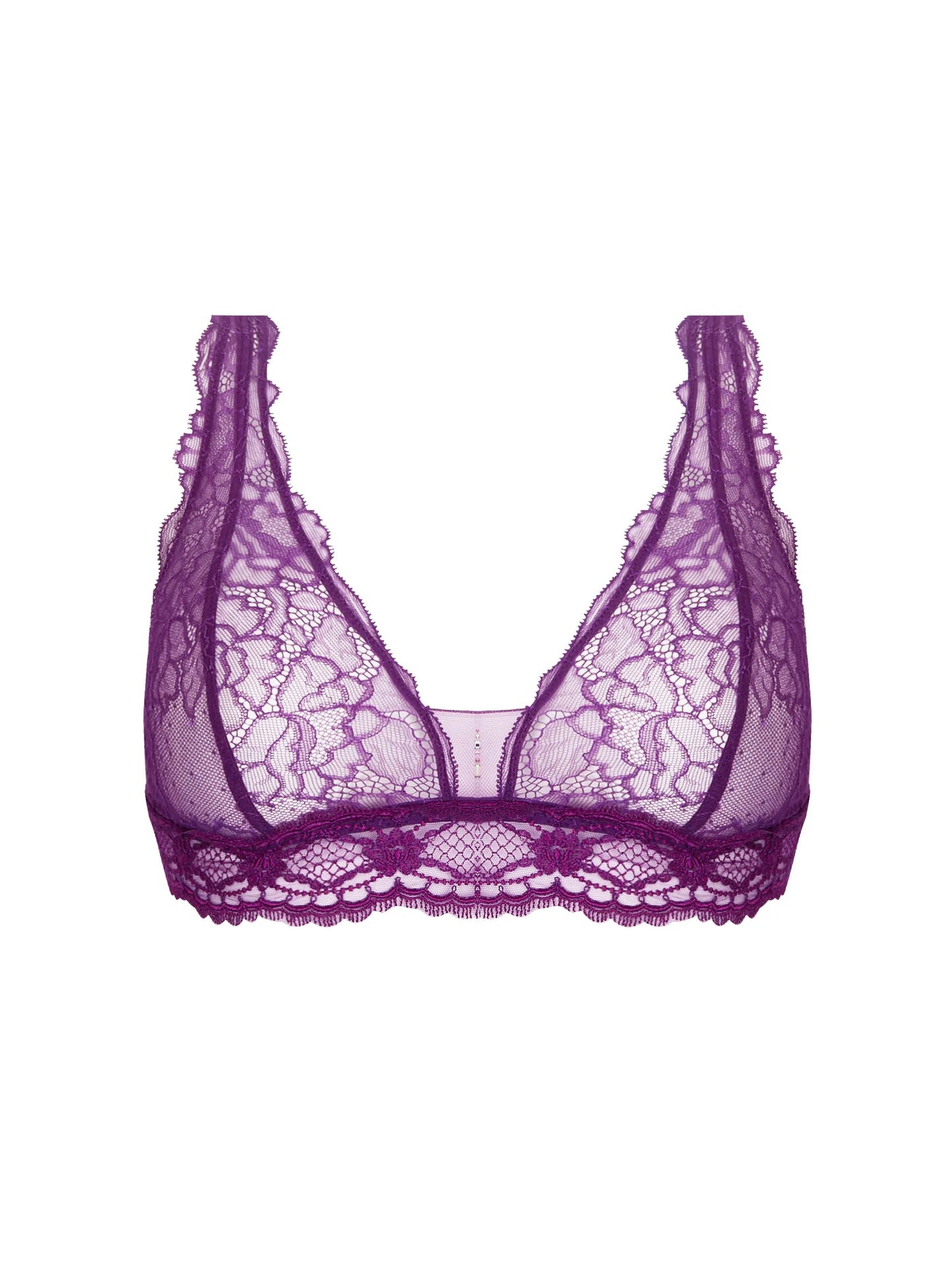 Front of the exceptionally crafted non wire bra from the Sublime En Dentelle line by Lise Charmel