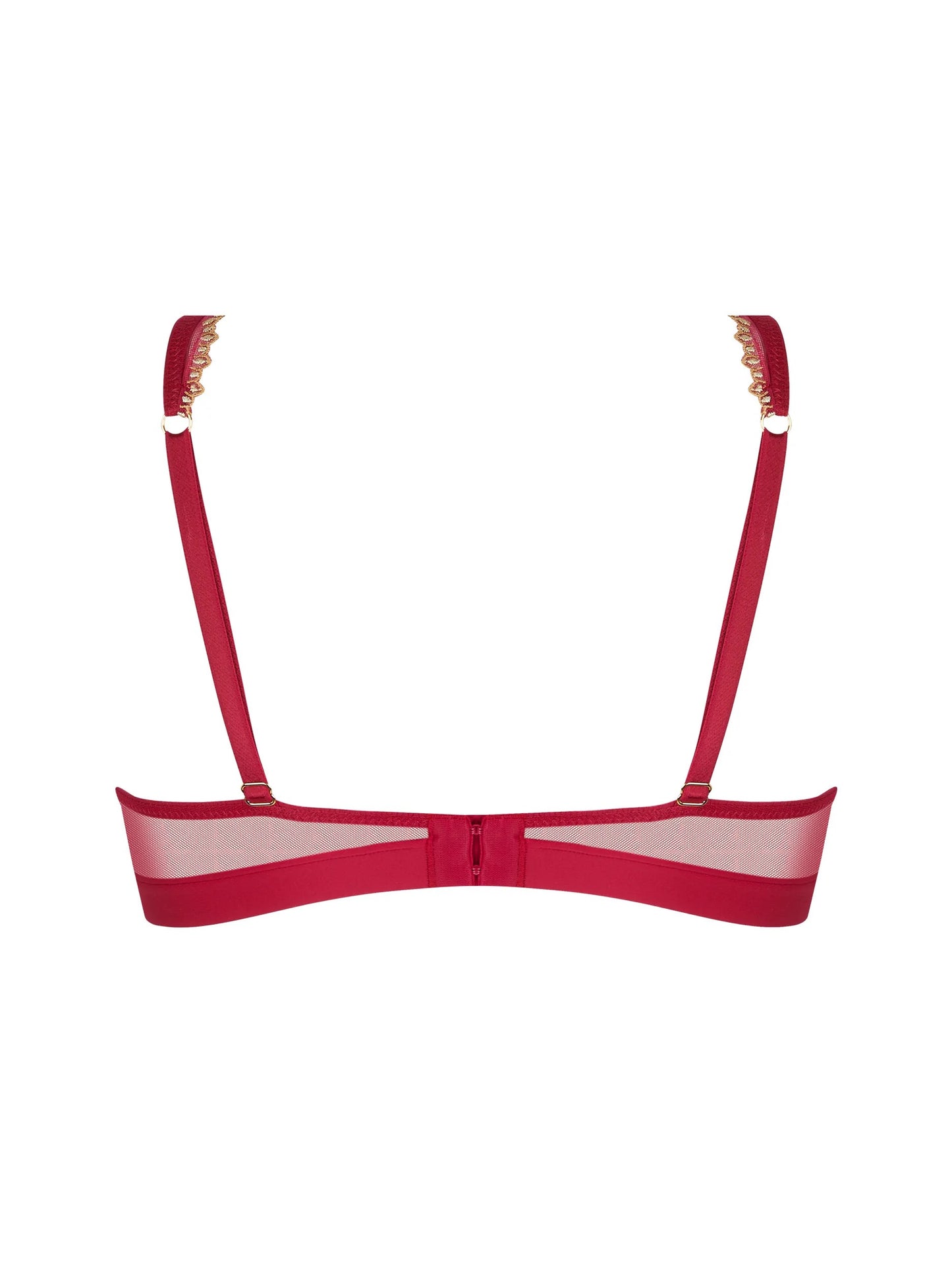 Eblouissante Icone Glam Triangle silk bra by Lise Chrmel.