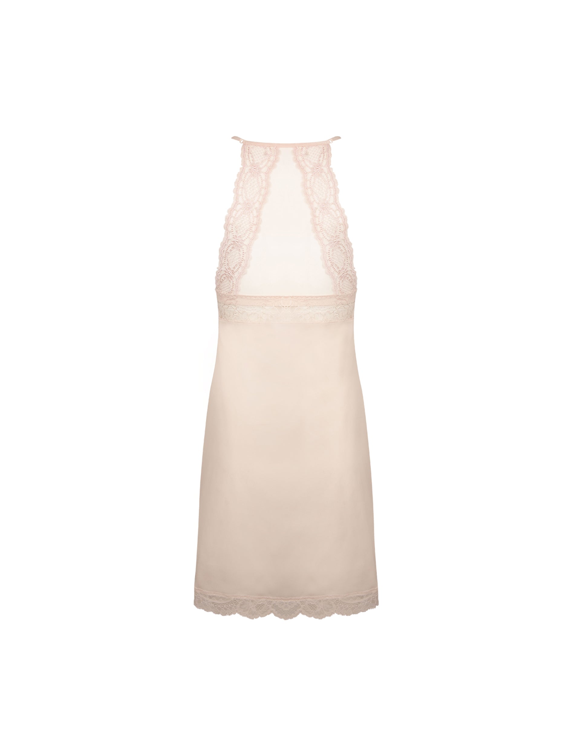 Back of the Sublime En Dentelle Silk Negligee