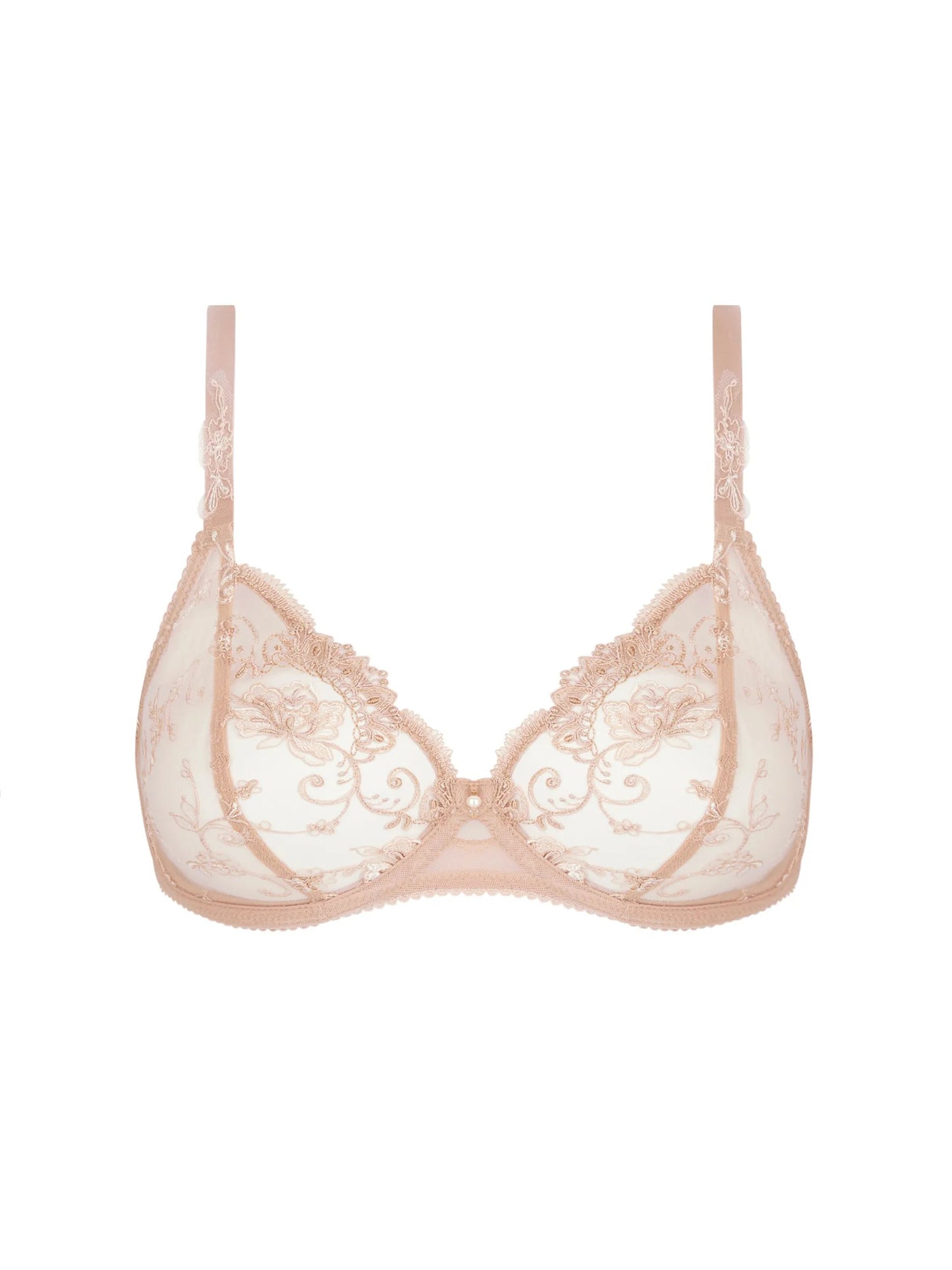 Picture without background of a front of a Deesse En Glam Triangle Cup Bra.