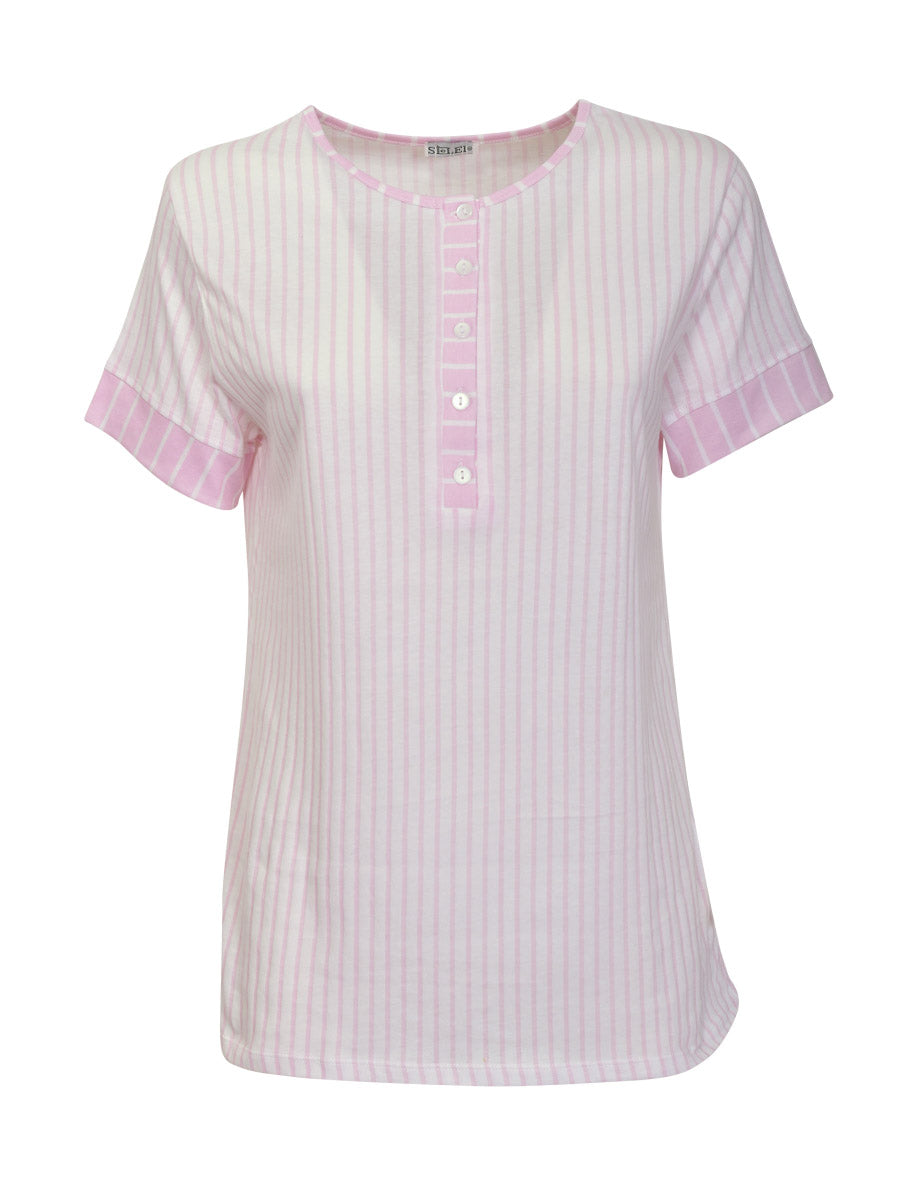 Cotton Striped Pajamas Set