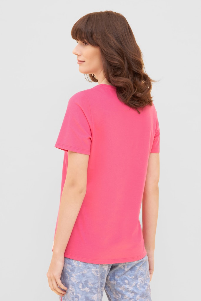 Back of the Be Happy Jersey Cotton Comfortable T-Shirt