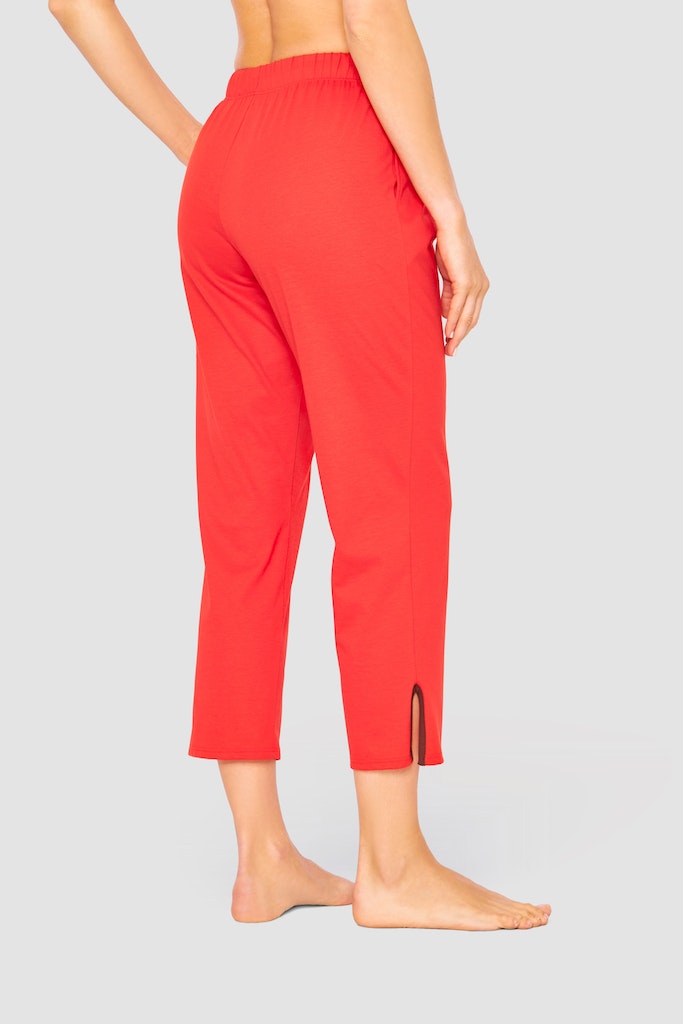 Back of the Be Happy Cotton Jersey Capri Pants