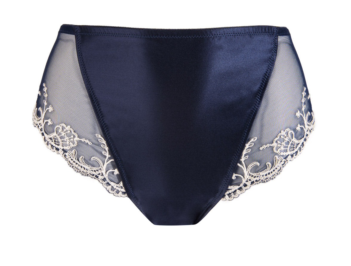 Luxury Silk Embroidered Full Brief Lise Charmel Splendeur Soie at Di Moda European Lingerie Toronto