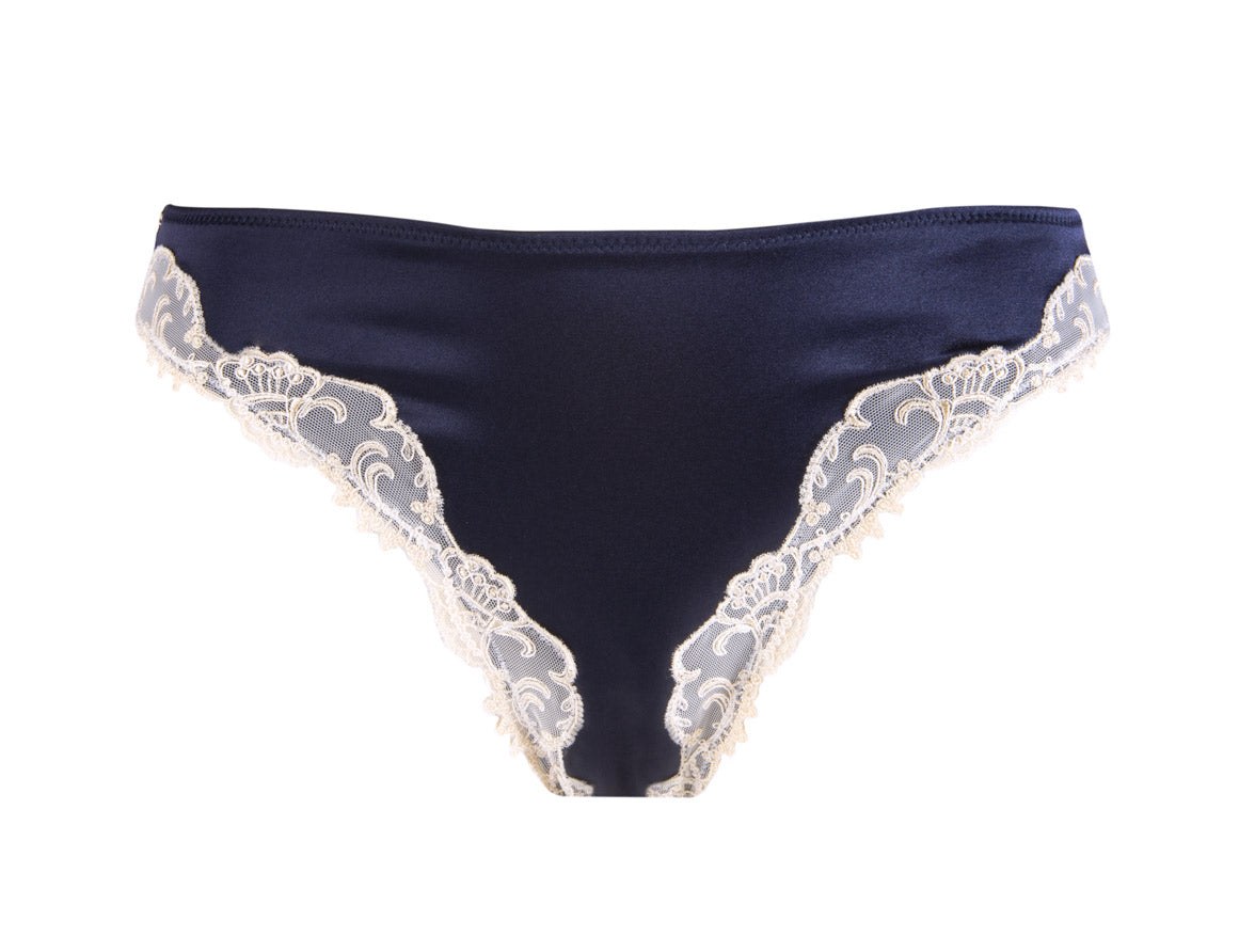 Luxury Silk Embroidered Bikini Brief Lise Charmel Splendeur Soie | Di Moda European Lingerie Toronto