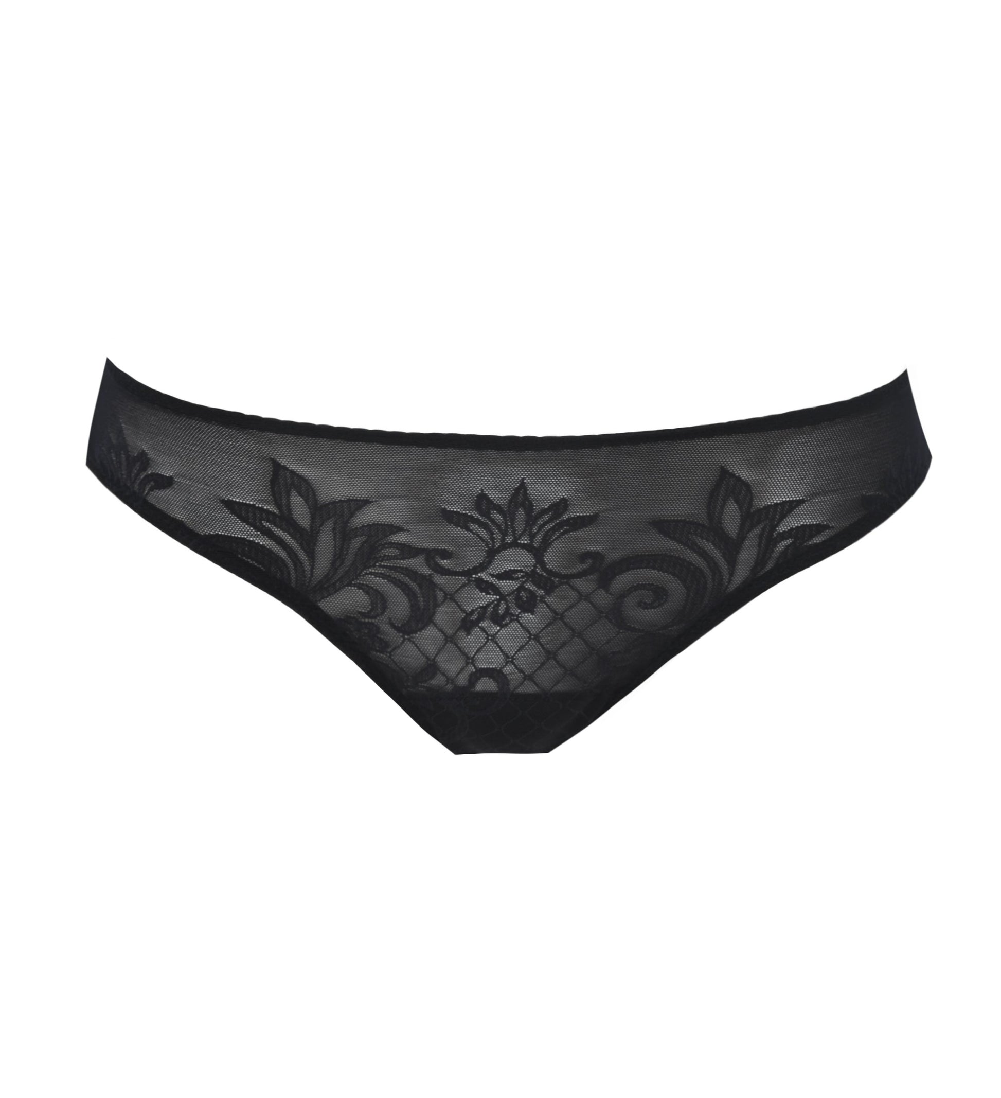This Brazilian brief from the Free line by Italian brand Leilieve is exquisitely crafted from a delicate semi-sheer jacquard fabric featuring a harmonious blend of floral and geometric patterns. The ultra-thin and soft fabric is highly stretchy and offers superior comfort, making it perfect for all day wear.