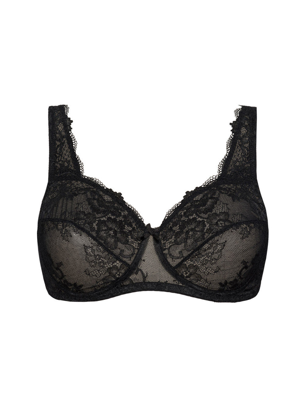 The Wonder Lace line of SIéLEI from Italy features an unpadded, wire-free, soft cup, lace bra.