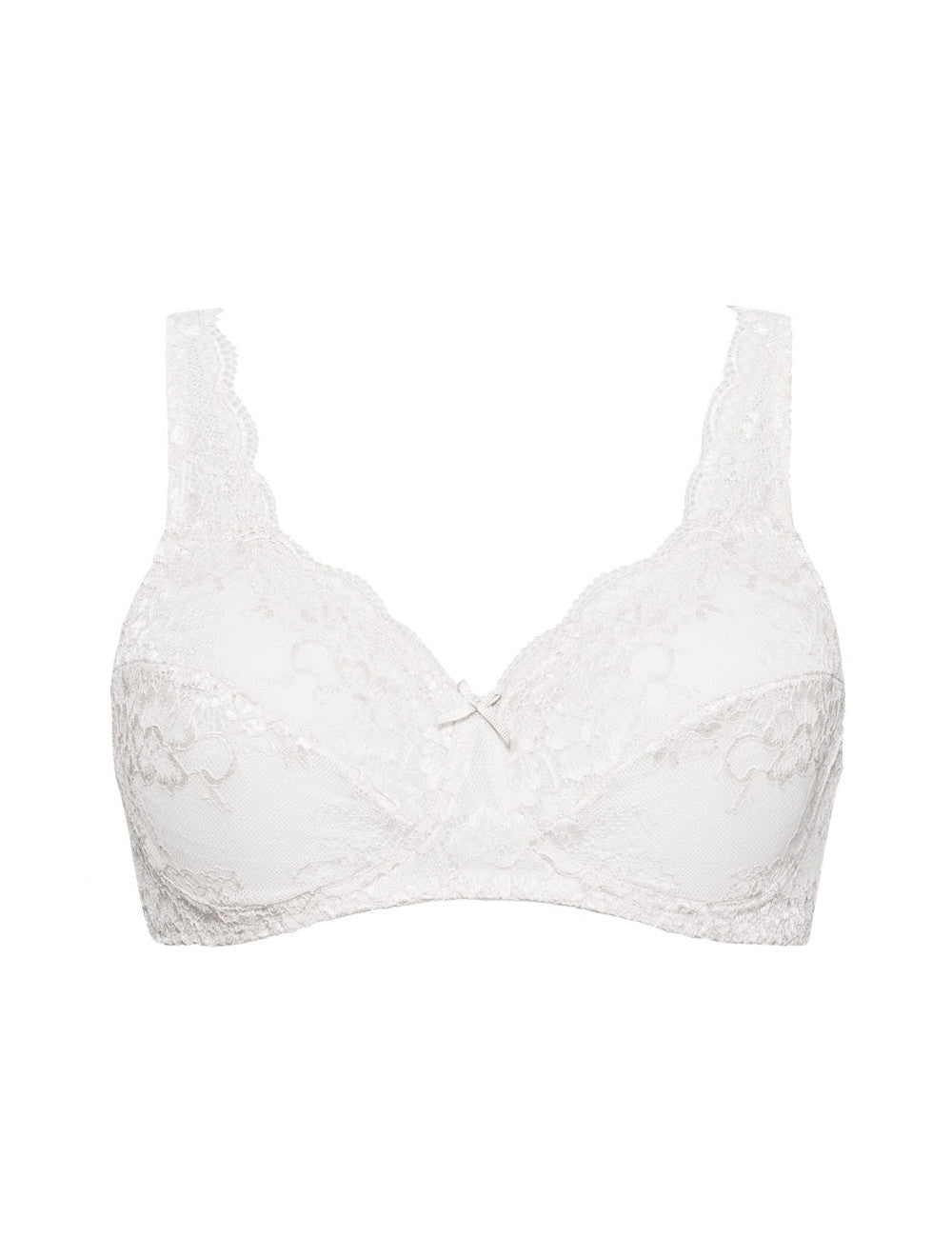 The Wonder Lace line of SIéLEI from Italy features an unpadded, wire-free, soft cup, lace bra.