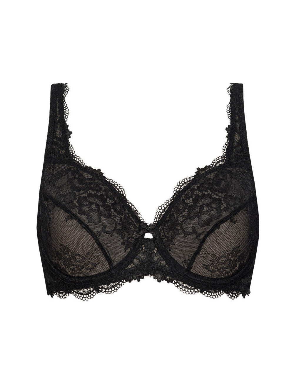 The Wonder Lace line of SIéLEI from Italy features an unpadded soft cup, lace bra.