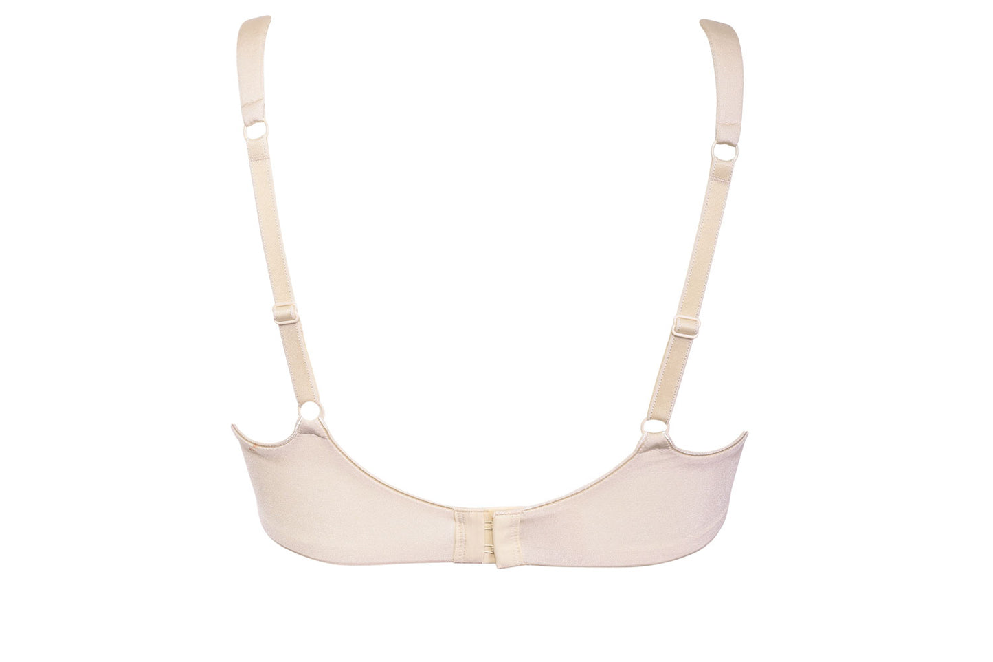 Powder beige wireless spacer cup bra from the Plus line by SIéLEI from Italy.