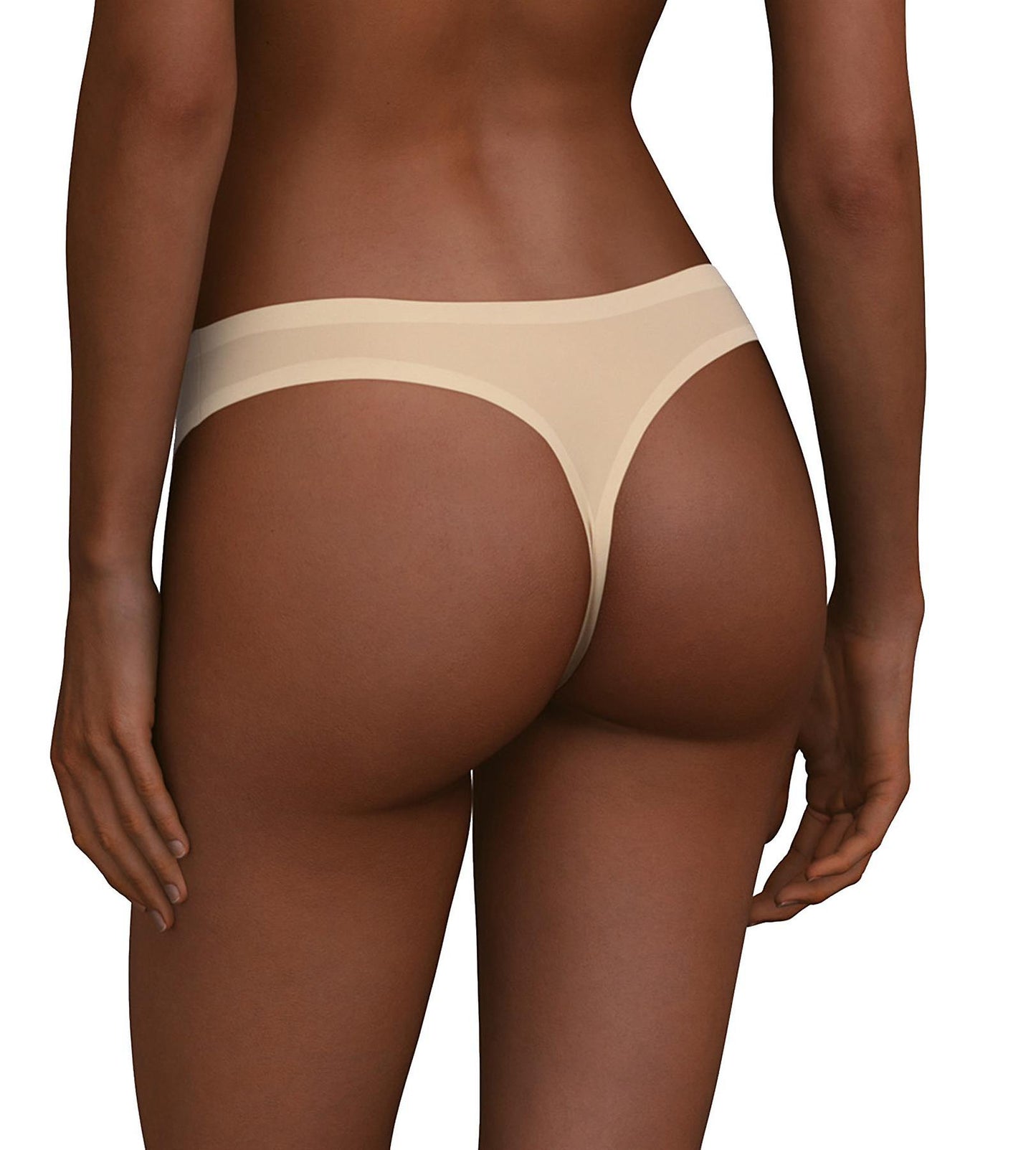 This thong from the SoftStretch line by Chantelle is a must-have for any wardrobe. Featuring laser-cut edging to prevent panty lines, this seamless underwear offers a second-skin sensation, ultra-softness, and unrestricted movement. Its lightweight, ultra-stretchable fabrics provide a comfortable fit for any body shape.