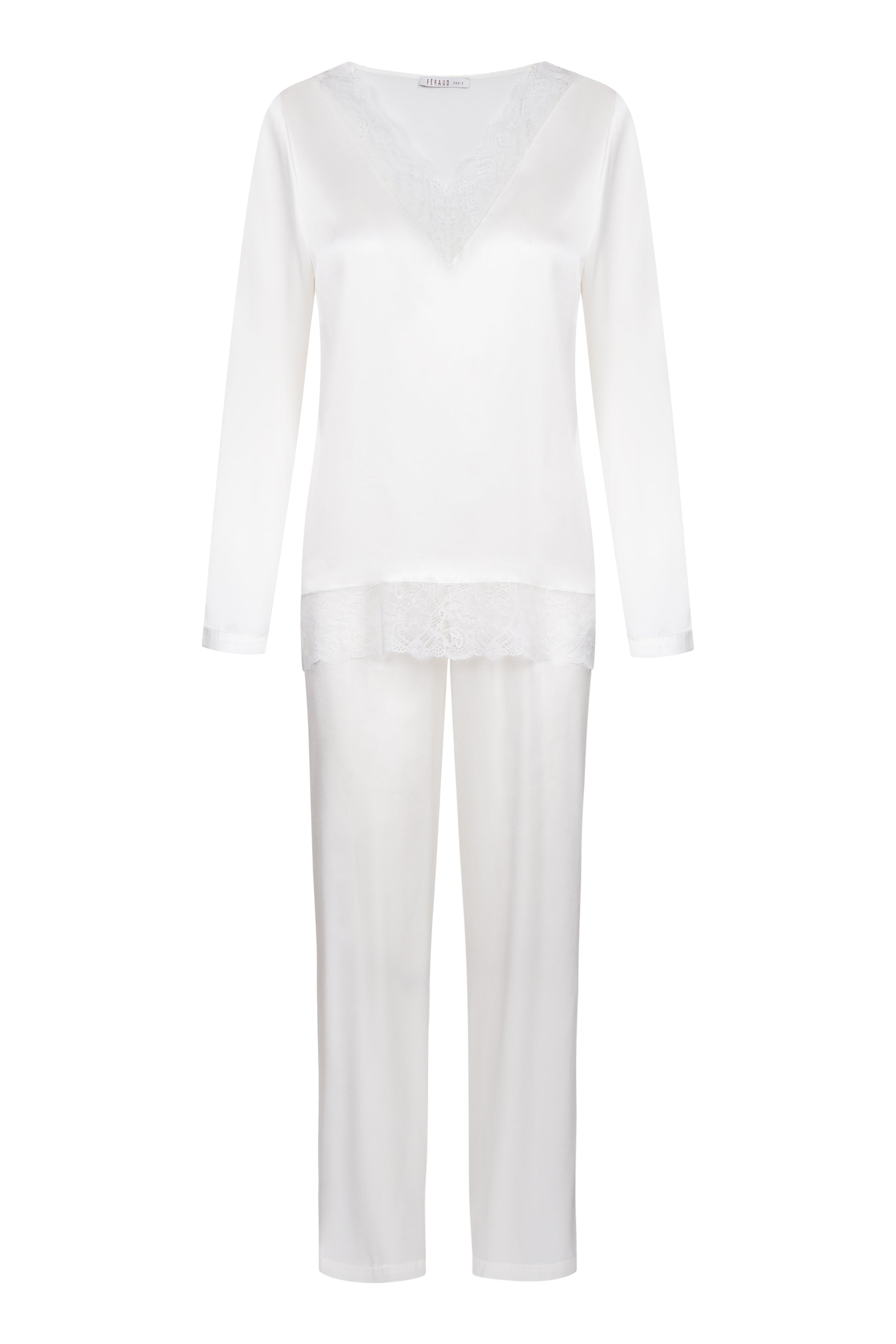 Luxurious two-piece pajamas set from the Organic Silk line by Féraud Paris at Di Moda Lingerie.