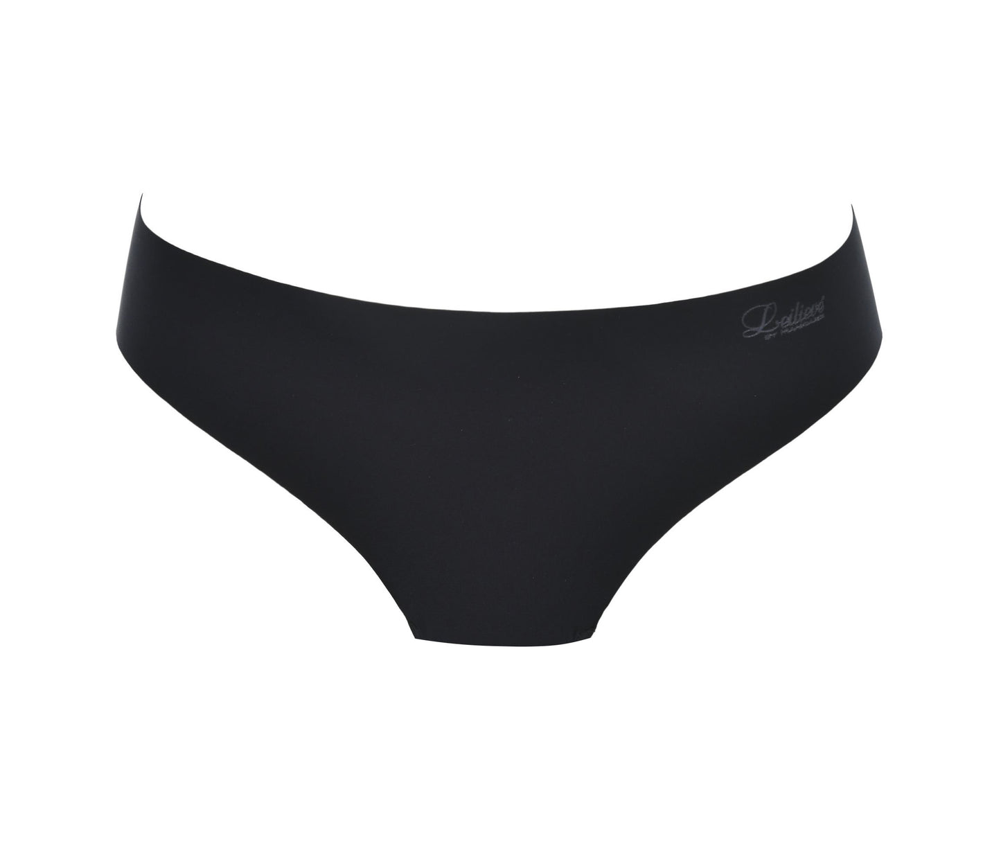 The Invisible line brief from Leilieve exhibits a thin, soft, elastic fabric with laser-cut edges.