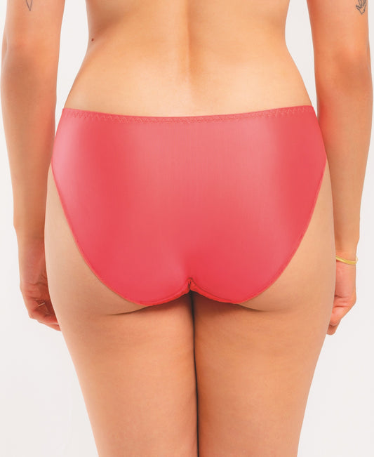 This brief from the Série line of Louisa Bracq includes an eye-catching combination of embroidery and semi-transparent tulle, offering an aesthetically pleasing and stylish look. Its lightweight, smooth and luxurious fabric ensures an optimal, comfortable fit for all sizes.