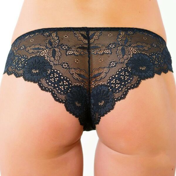 Black Brazilian Panties in Lace by Leilieve Italy