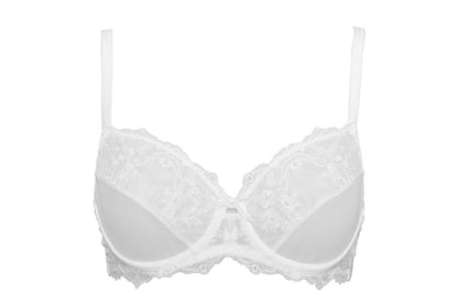 This Glam line embroidery unpadded bra from SIeLEI Italy is a supportive, lightweight and comfortable everyday wear. 