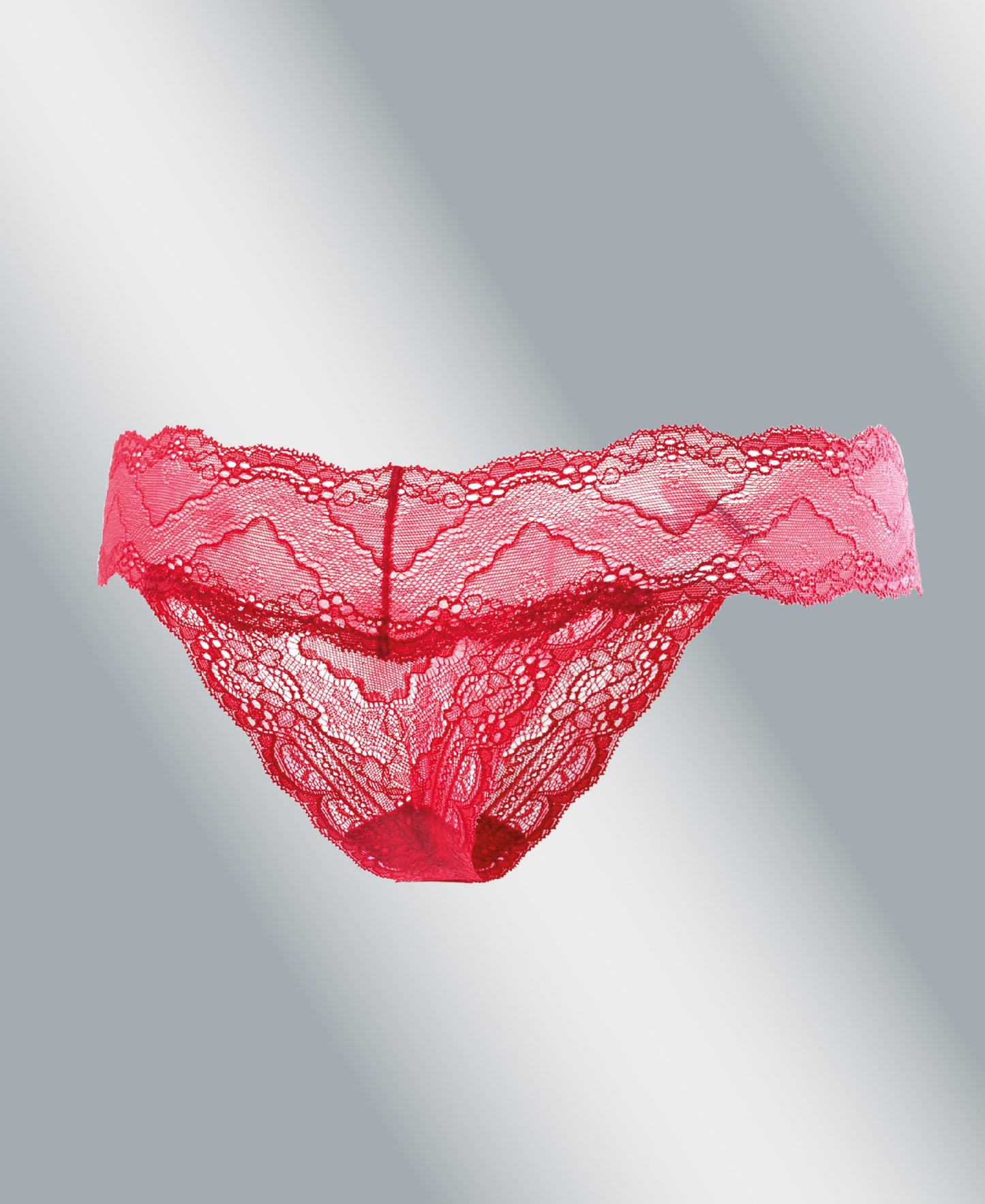 Experience Leilieve's I Love Colors Brazilian Panty, crafted from ultra-lightweight stretch lace. This vibrant and feminine piece of lingerie offers breathable comfort throughout your day.