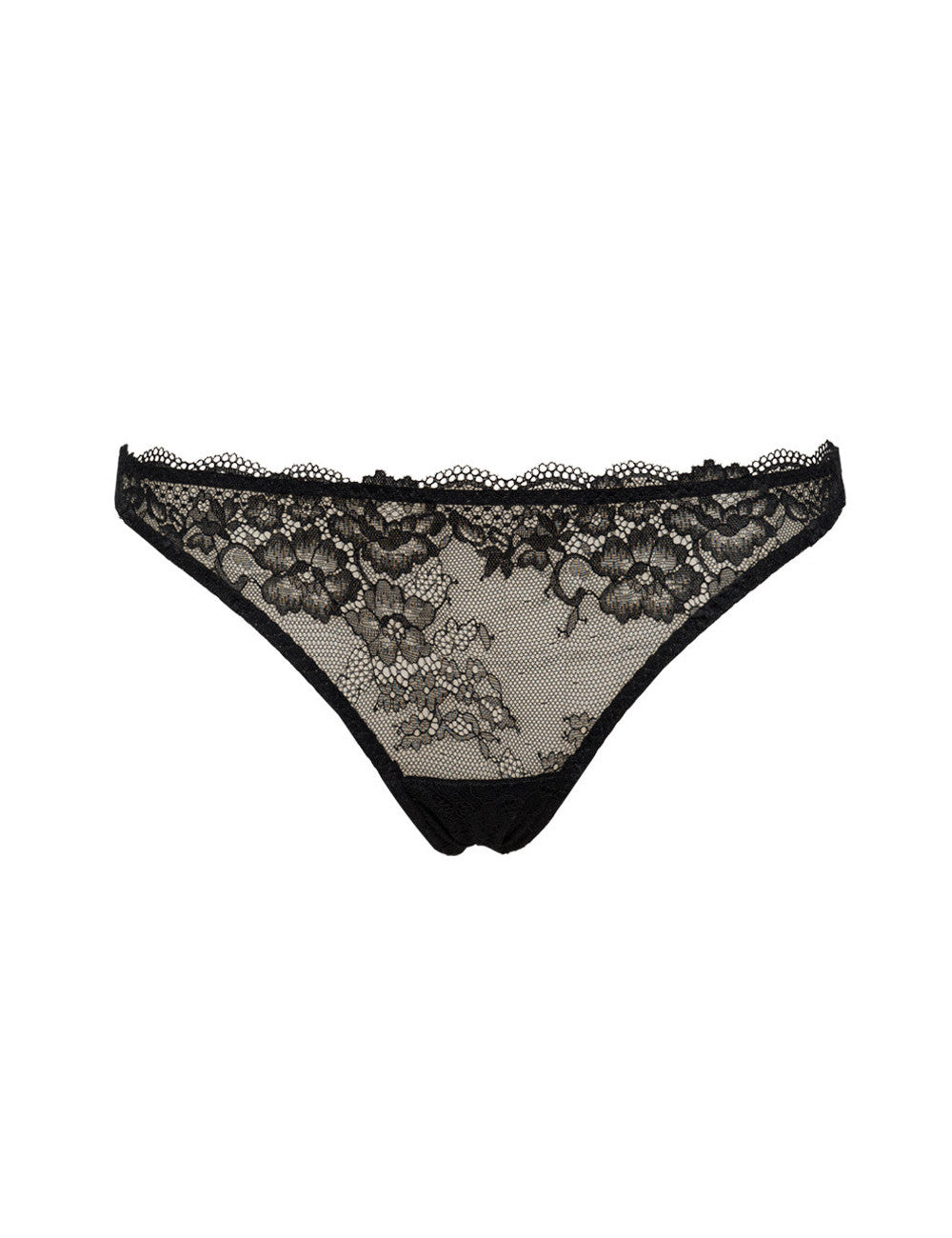 These SIéLEI All Lace Brazilian Panties from Italy feature a lightweight, stretchy floral patterned lace for a comfortable fit.
