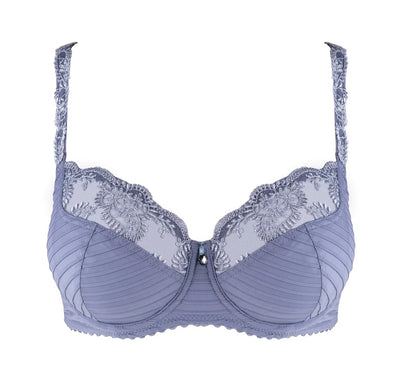 Pearlescent Embroidered Leaves 3/4 Cup Bra