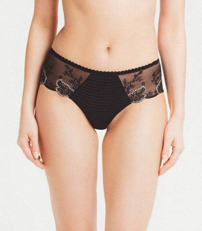 Louisa Bracq Elise Pearlescent Embroidered Leaves Shorty | Di Moda Lingerie