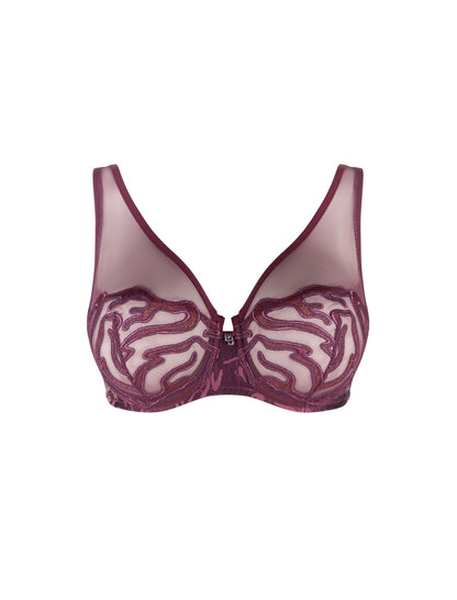 Louisa Bracq Vortex Unlined Embroidered Foulard Bra