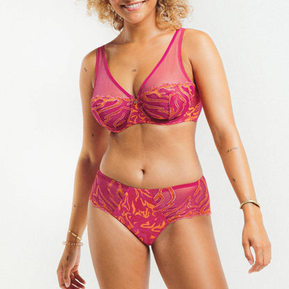 Louisa Bracq Vortex Silk Embroidery Shorty