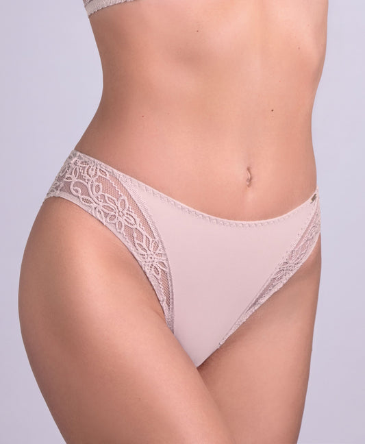 Floral Crochet Style Lace Brazilian Brief Liberty Line by Leilieve.