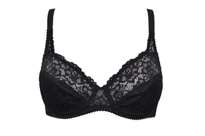 The Donna line of SIéLEI from Italy offers comfortable lingerie with a lace Cup Unpadded Bra. 