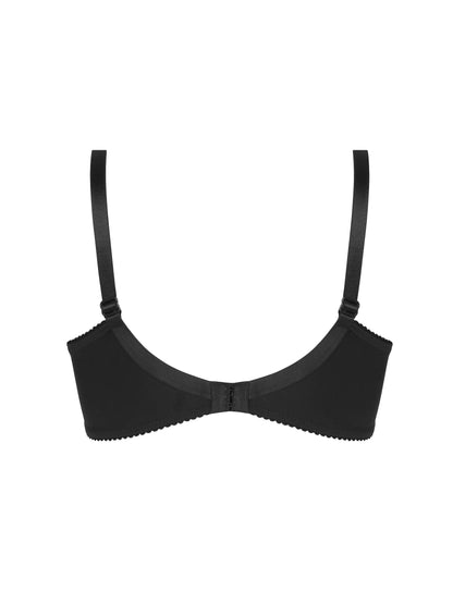 Black bra on a white background