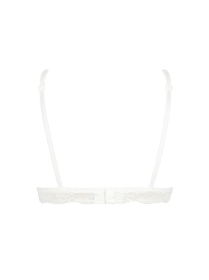White bralette on a white background