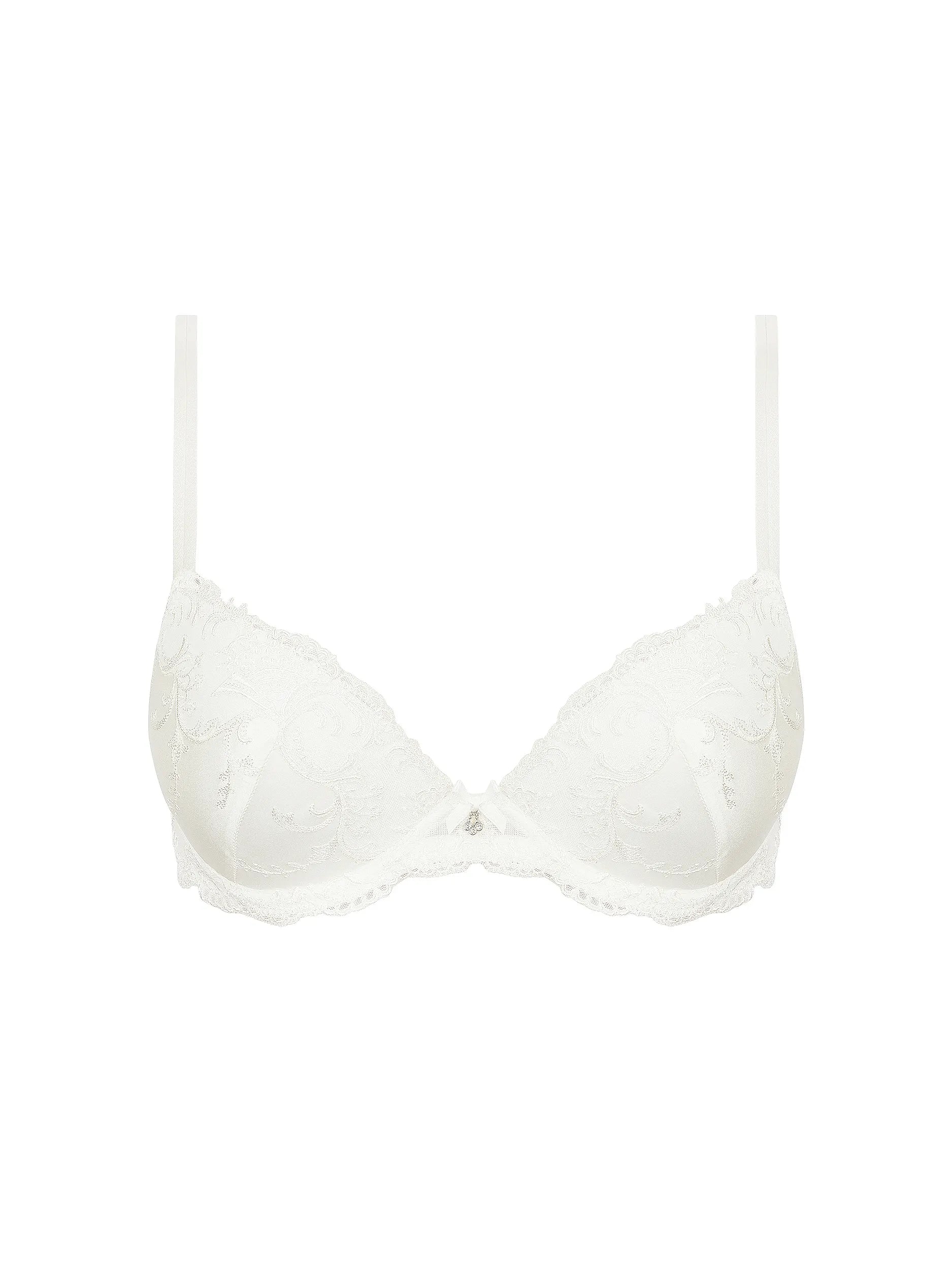 White bra on a white background