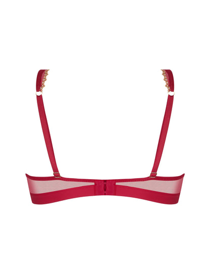 Eblouissante Icone Glam Triangle silk bra by Lise Chrmel.