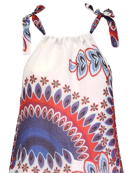 Maxi sundress made of 100% silk by Verdissima from Italy