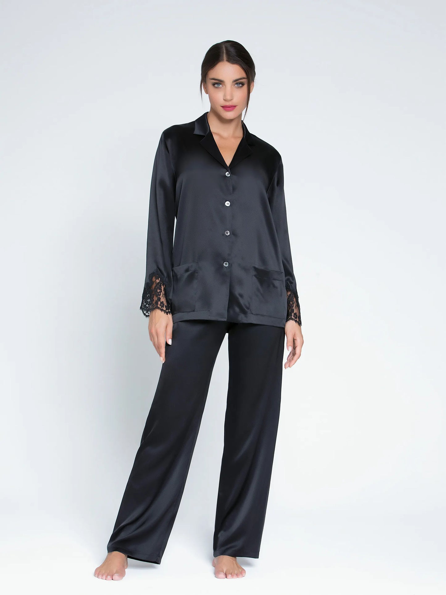 SPLENDEUR SOIE Silk Lounge Shirt