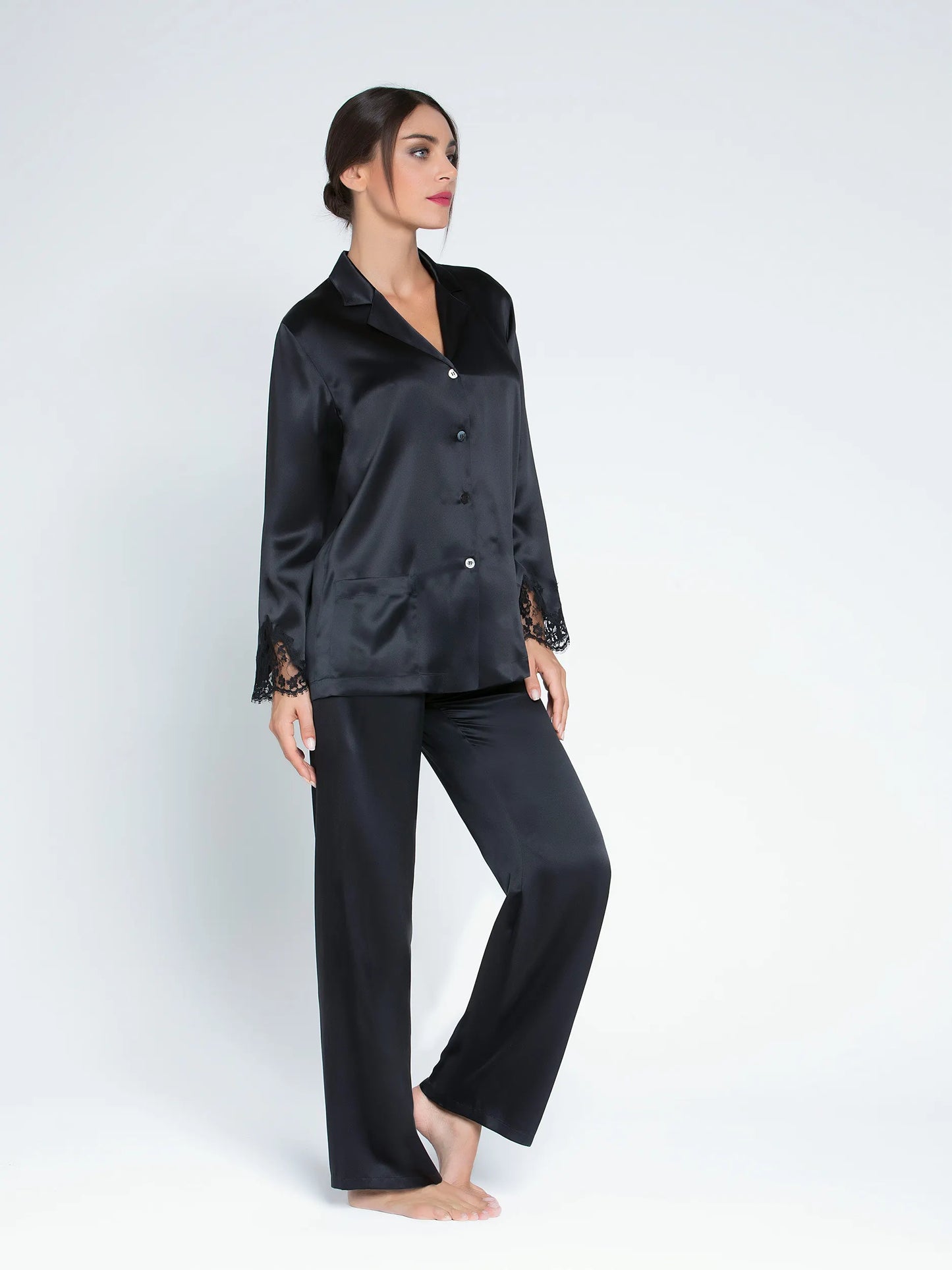 SPLENDEUR SOIE Silk Lounge Shirt