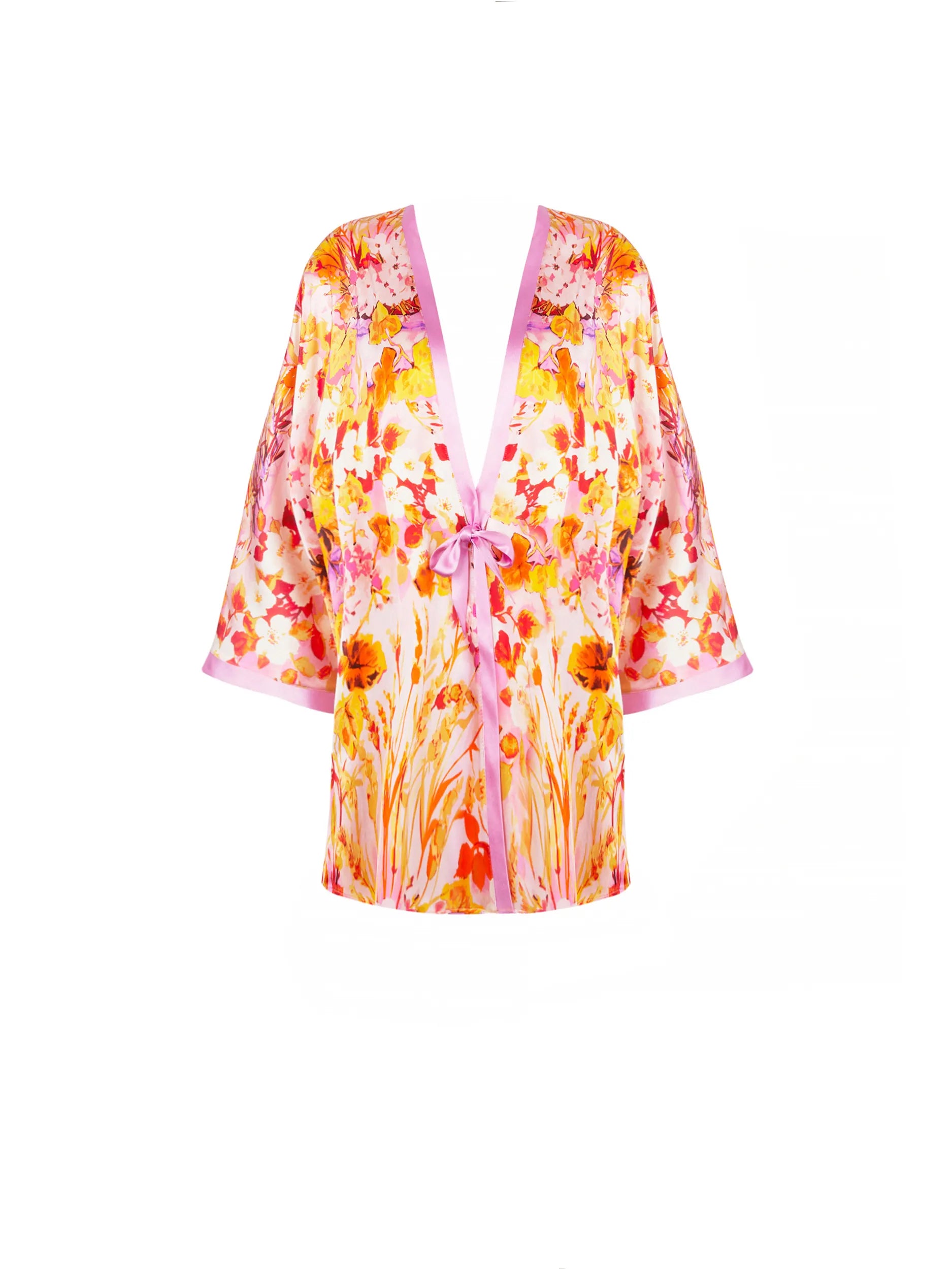 Jardins de Lumière Silk Kimono front picture