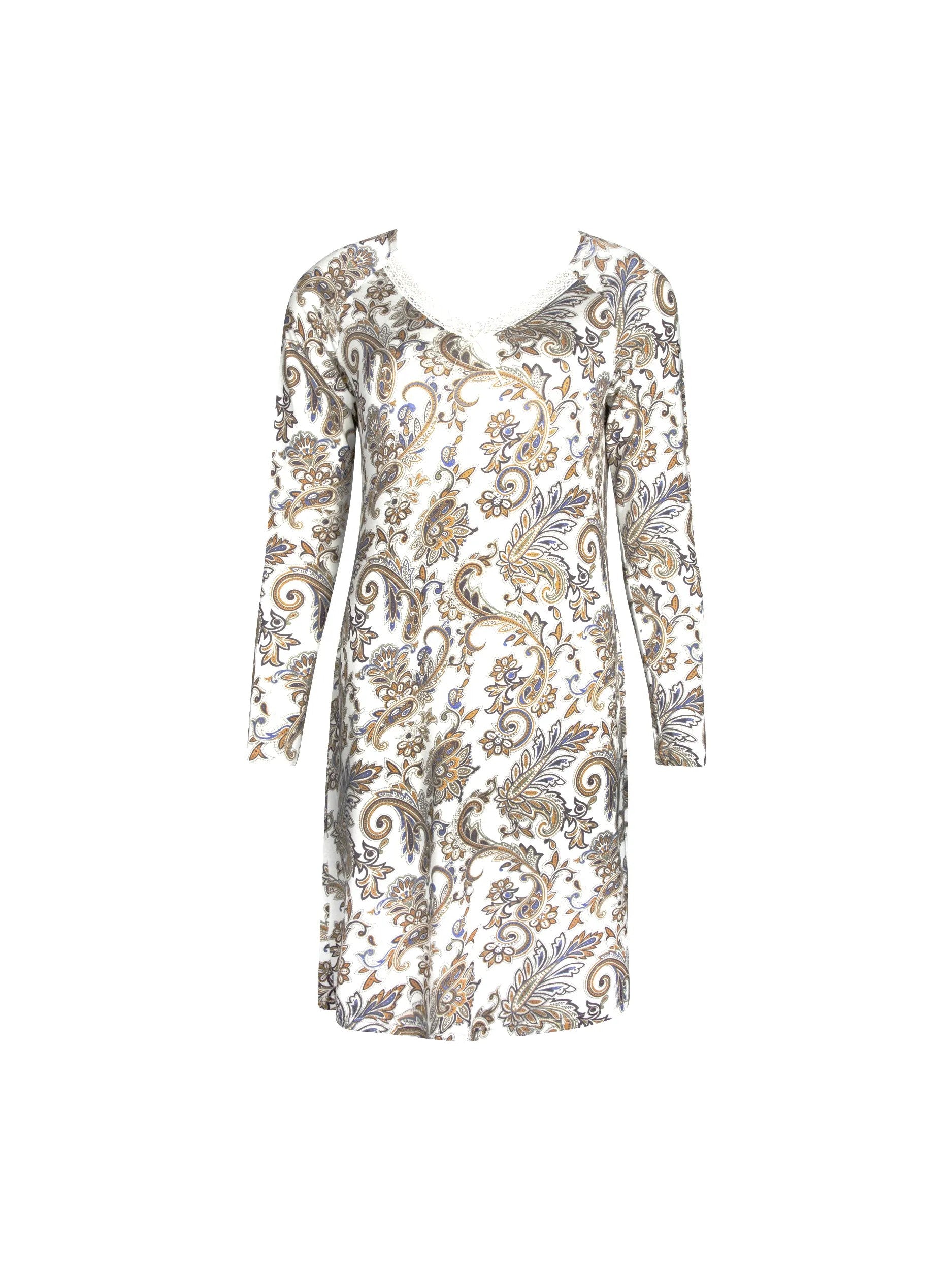 Evasion Cashmer Dress by Antigel with long sleeve.