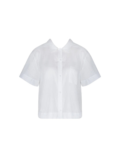 CHIC ET RELAX Short‑Sleeve Cotton Shirt