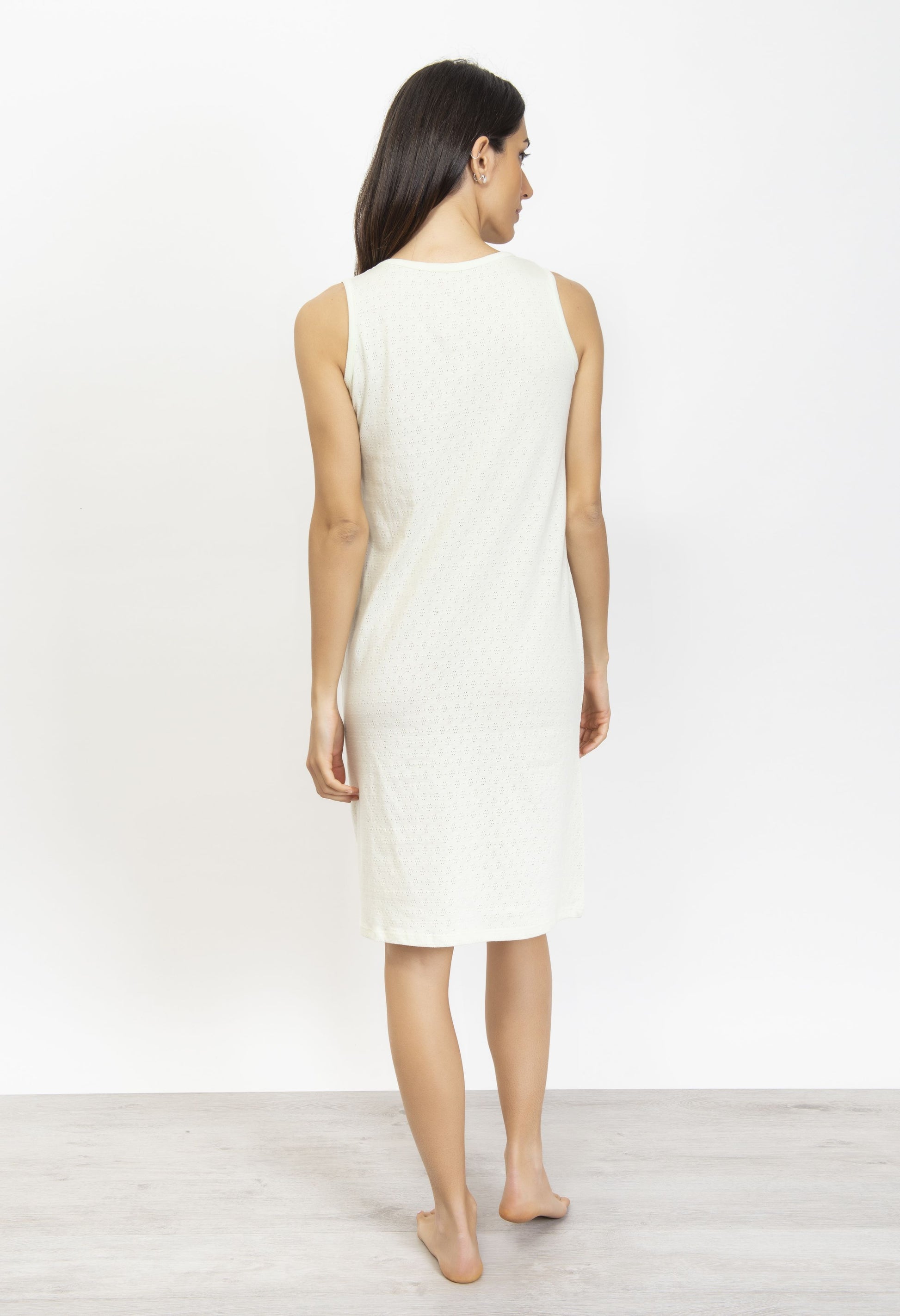 Pointelle Cotton Light Nightgown by SieLEI