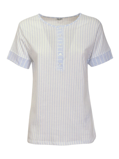 Cotton Striped Pajamas Set