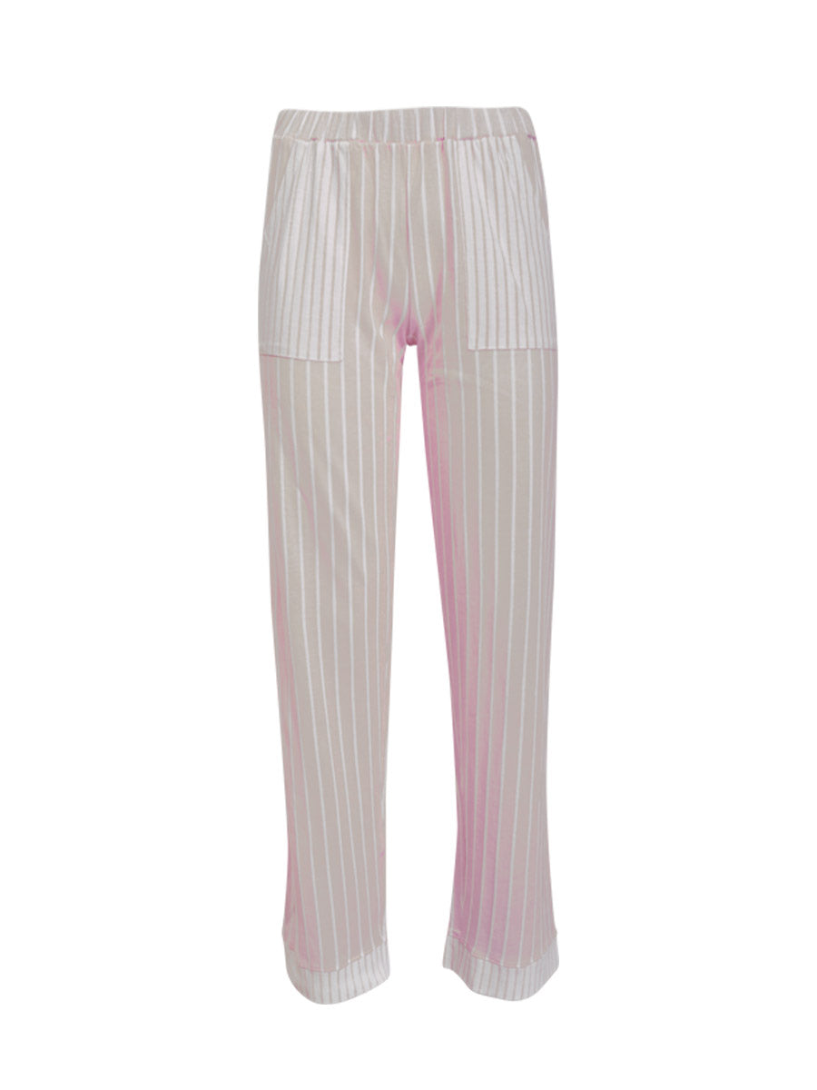 Long Sleeve Cotton Striped Pajamas Set